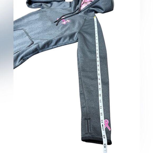 UNDER ARMOUR WOMEN'S CALIBER HOODIE Grey Pink camo size medium - Picture 14 of 14